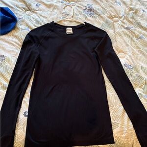 Athleta Black Long Sleeve Women's Top